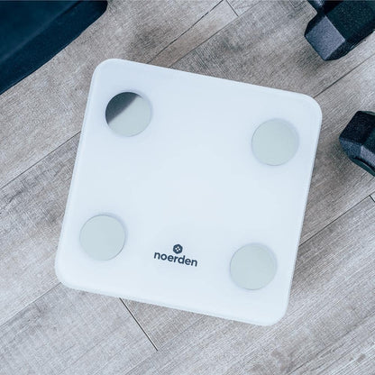 White Smart Scale with Bluetooth Detailed Body Composition Analysis